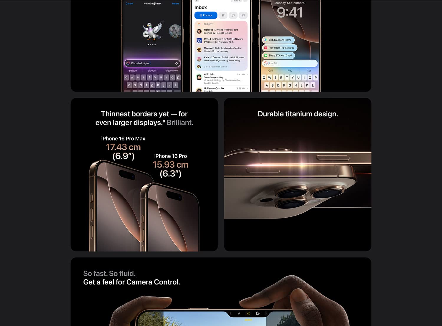 iPhone 16 Pro Max 512 GB: 5G Mobile Phone with Camera Control, 4K 120 fps Dolby Vision and a Huge Leap in Battery Life. Works with AirPods; Natural Titanium - Image 8