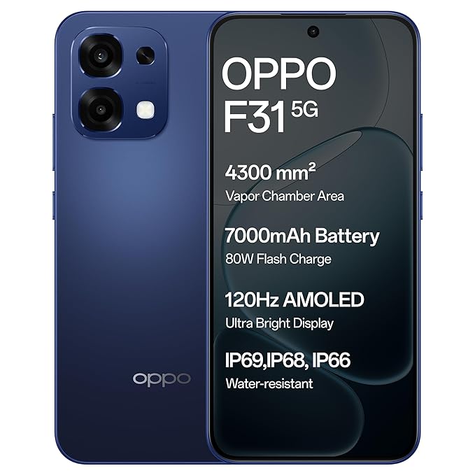 Oppo F31 5G (Midnight Blue, 8GB RAM, 128GB Storage) - Image 3